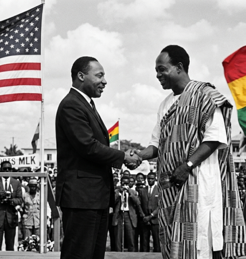 An AI-generated image of Martin Luther King and Nkwame Nkrumah